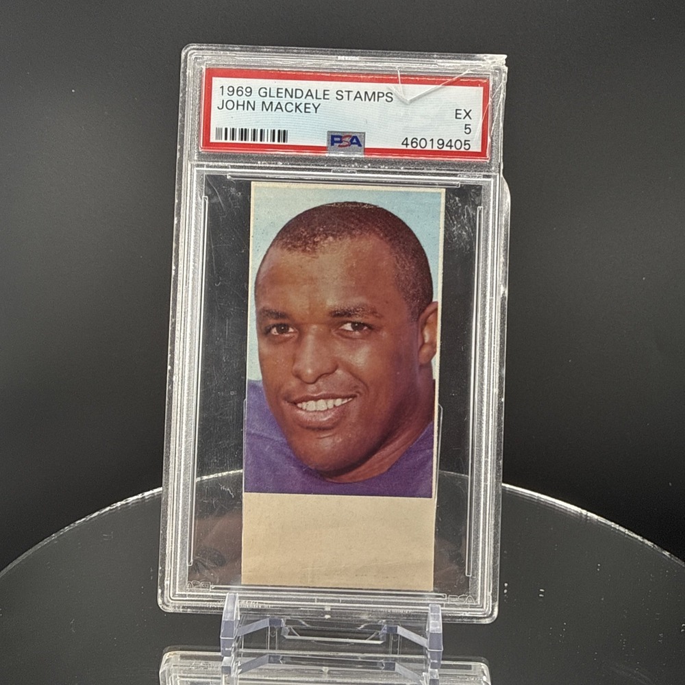 1970 Stamp Super Stars - John Mackey #34 PSA 5 Very Limited Production
